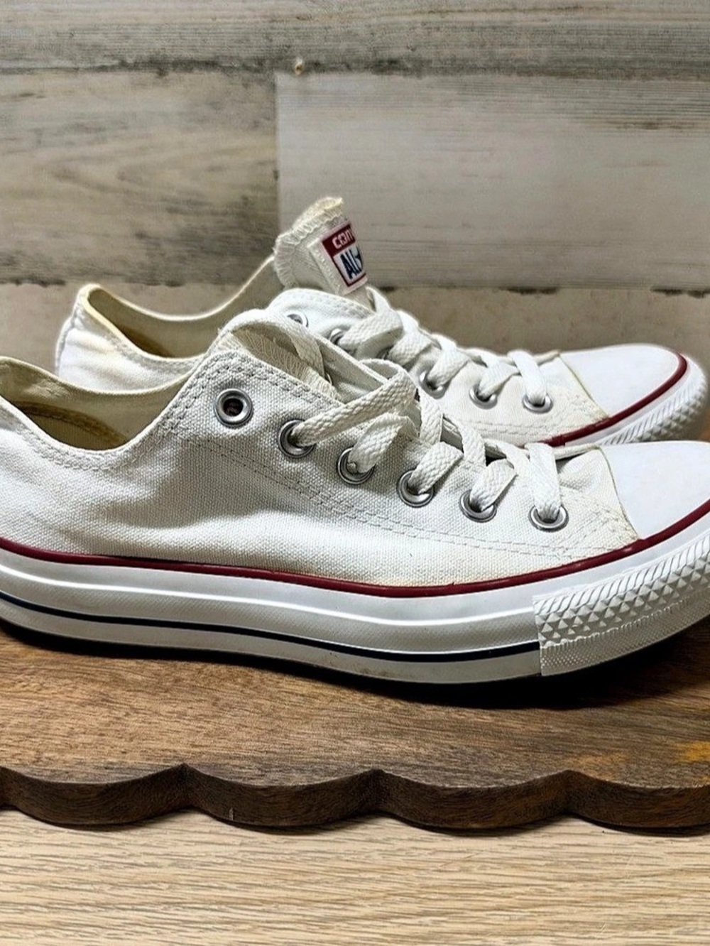 Converse Chuck Taylor All Star Low Top Canvas Sneakers White US 8